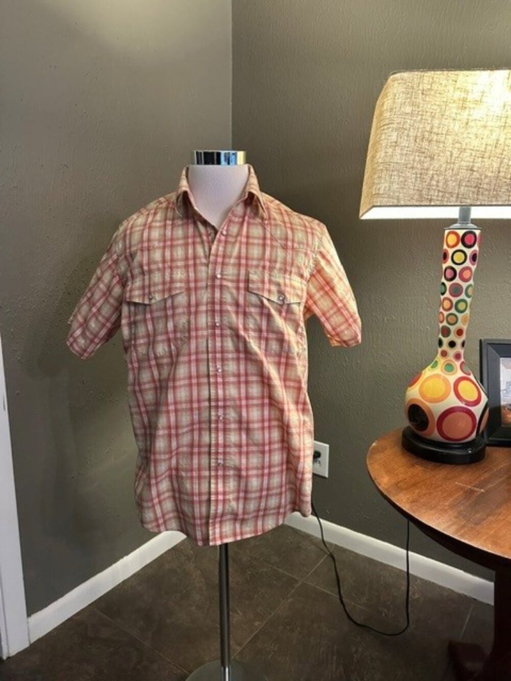 Wrangler Pearl Button Western Short Sleeve Shirt